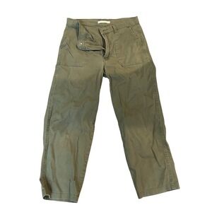Levi's Utility Pant Size 29 Olive Green Cropped Tapered Jogger Women's